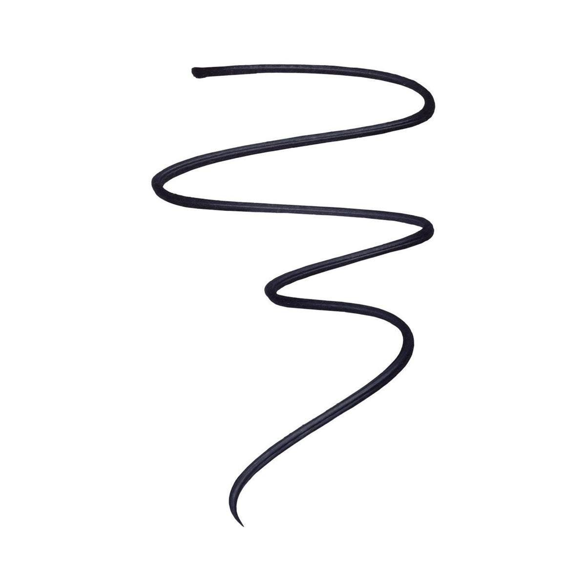 Refect Beauty Maybelline Hyper Easy liquid eyeliner black pigment swatch showing a smooth, continuous wavy line