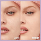 Refect Beauty before and after comparison of Maybelline Super Stay 30H Lumi Matte Foundation on a model's skin