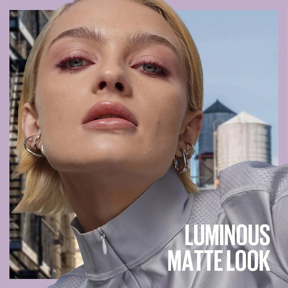 Refect Beauty model wearing Maybelline Super Stay 30H Lumi Matte Foundation for a smooth luminous matte finish