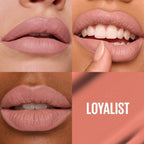 Refect Beauty Maybelline Super Stay Matte Ink liquid lipstick in the nude shade Loyalist on diverse skin tones