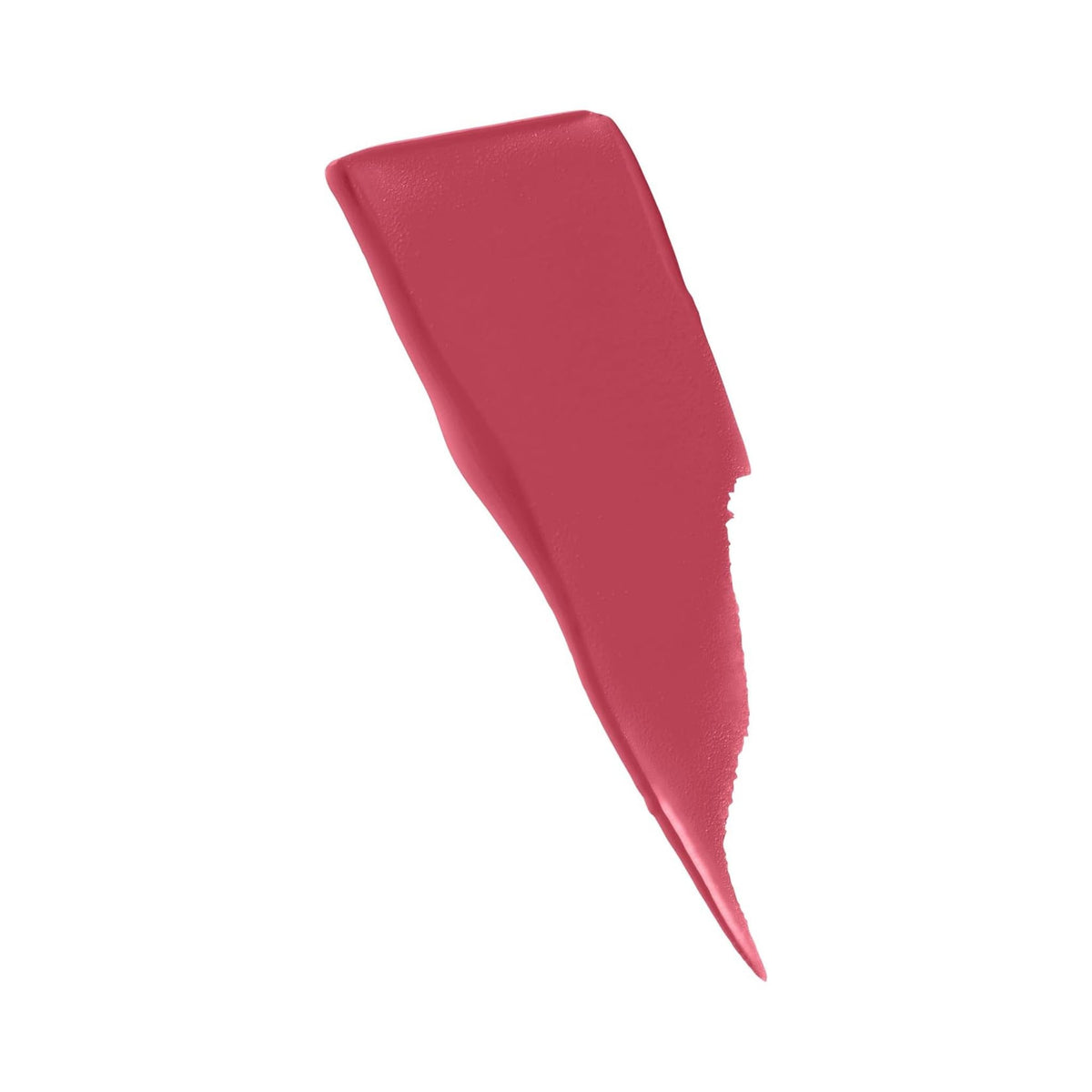 Refect Beauty Maybelline Super Stay Matte Ink liquid lipstick swatch in a vibrant pinkish-red matte shade