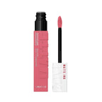 Refect Beauty Maybelline Super Stay Matte Ink liquid lipstick in a vibrant pink shade with a precision applicator.
