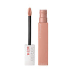 Refect Beauty Maybelline Super Stay Matte Ink liquid lipstick in a nude shade with a precision arrow applicator