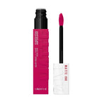 Refect Beauty Maybelline Super Stay Matte Ink liquid lipstick in a vibrant pink shade with a precision applicator