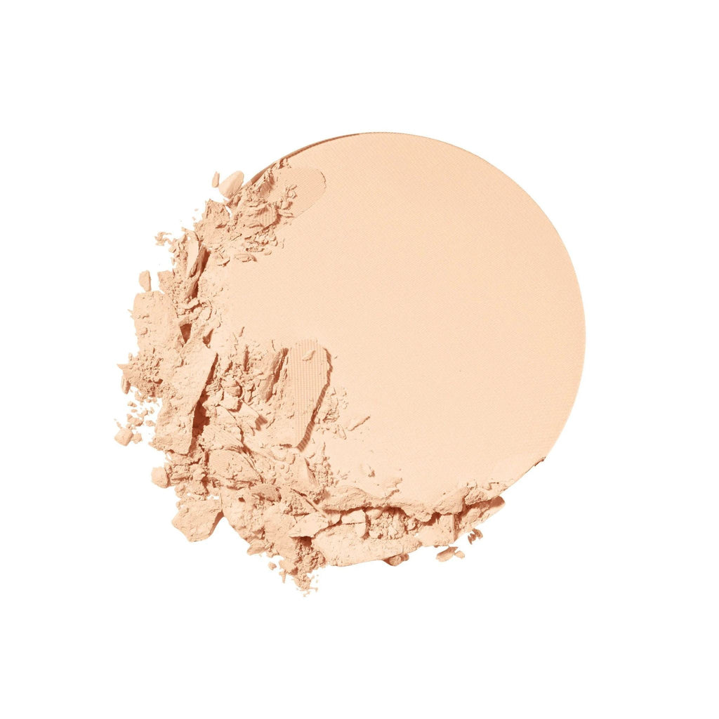Refect Beauty Maybelline Fit Me Matte + Poreless powder foundation in a light beige shade with a crumbled texture.