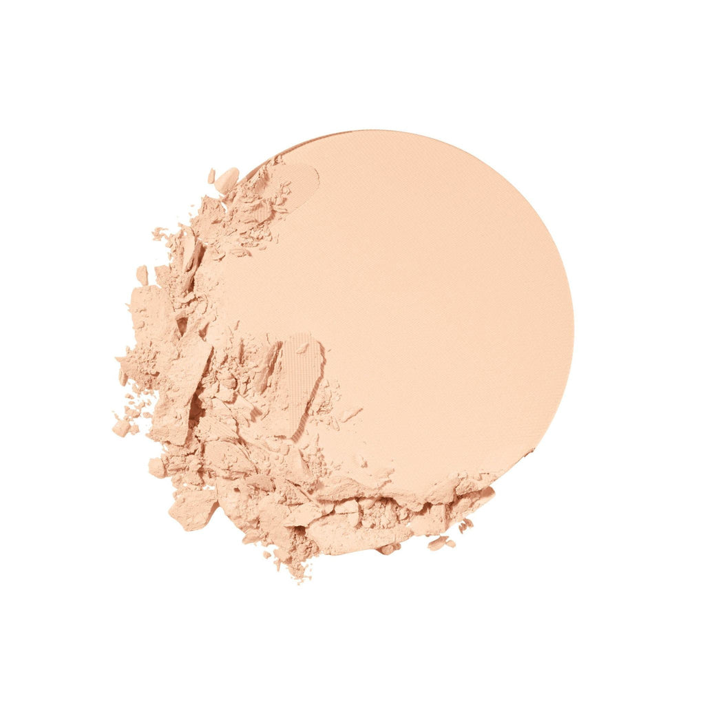 Refect Beauty Maybelline Fit Me Matte + Poreless powder foundation in a light beige shade with a crumbled texture.