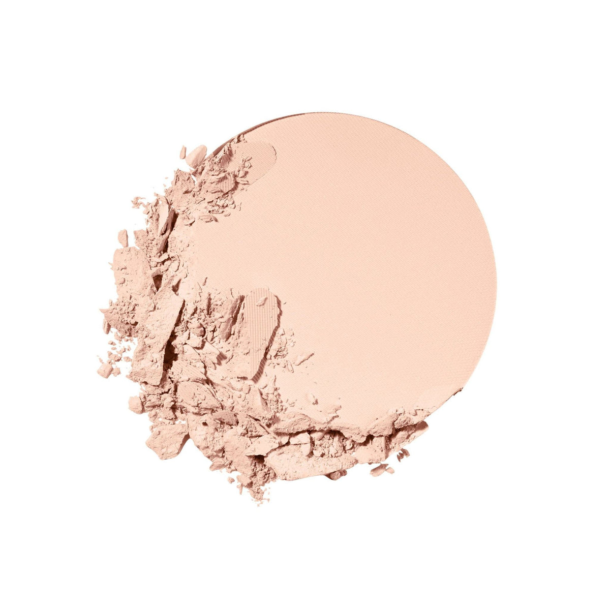 Refect Beauty Maybelline Fit Me Matte + Poreless powder foundation in a light beige shade with a crushed texture.