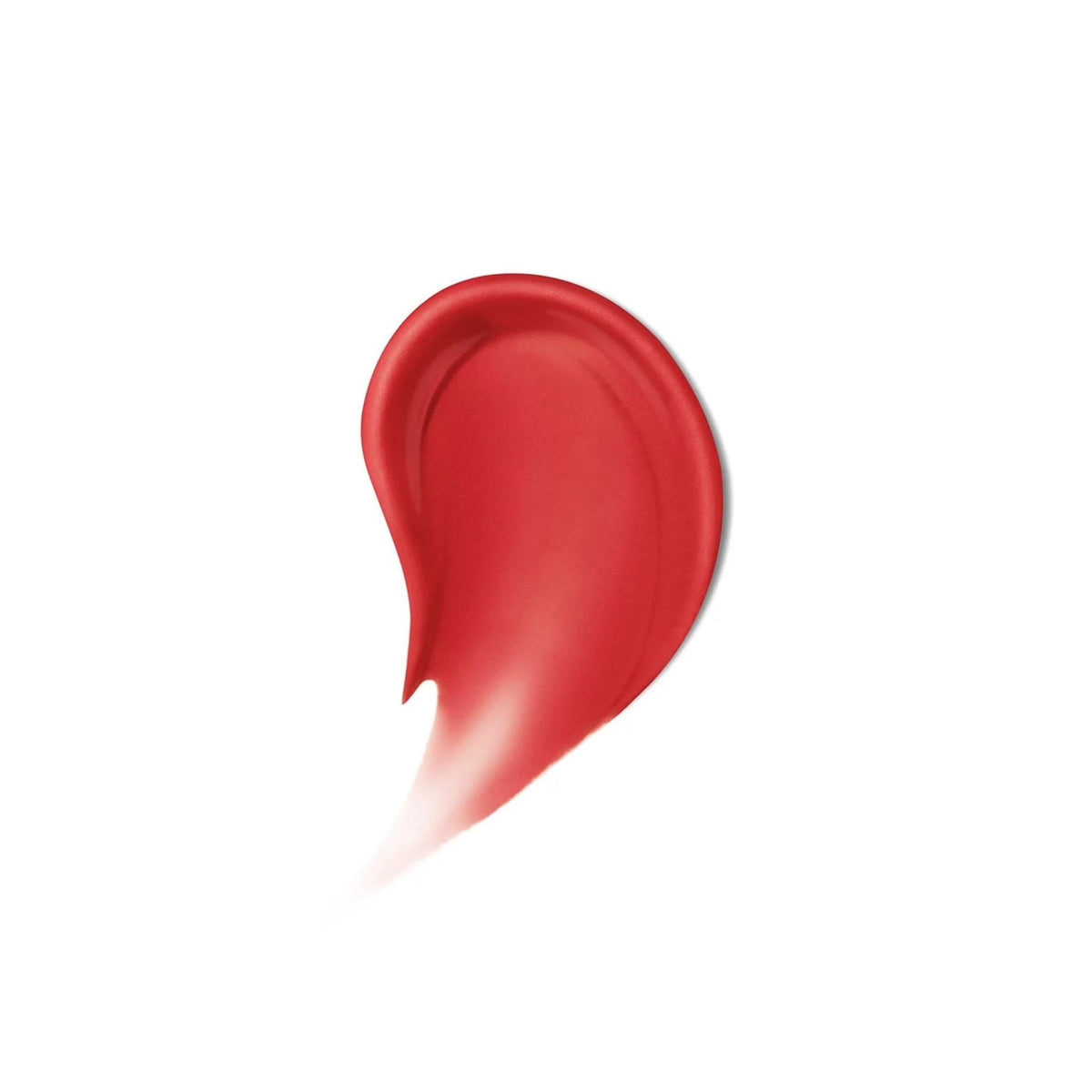 Refect Beauty Maybelline Super Stay Teddy Tint lip color swatch showing a vibrant red matte texture