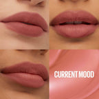 Refect Beauty Maybelline Super Stay Teddy Tint in Current Mood showing a soft matte finish on various skin tones