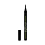Refect Beauty Maybelline Tattoo Studio black liquid ink eyeliner pen with a precise felt tip for long-wear makeup.