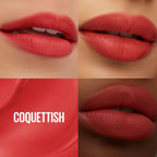 Refect Beauty Maybelline Super Stay Teddy Tint in Coquettish, a vibrant coral-red lip tint with a smooth matte finish.