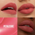 Refect Beauty Maybelline Super Stay Teddy Tint in Petalcore shade showing a soft matte finish on diverse skin tones.