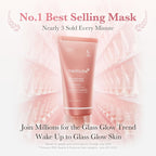 Refect Beauty Medicube Collagen Night Wrapping Mask tube in pink packaging with text about glass glow skin benefits.