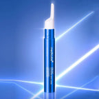 Refect Beauty Medicube One Day Exosome Shot Pore Ampoule 25000 in a sleek blue applicator against a neon light background