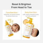 Refect Beauty Medicube Kojic Acid Turmeric Peel Shot serum and body wash for face and body exfoliation and brightening