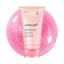 Refect Beauty Medicube PDRN Pink Caffeine overnight wrapping mask in a light pink tube against a shimmering pink gel.