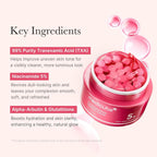 Refect Beauty Medicube TXA Niacinamide Capsule Cream jar featuring pink gel and capsules for skin brightening