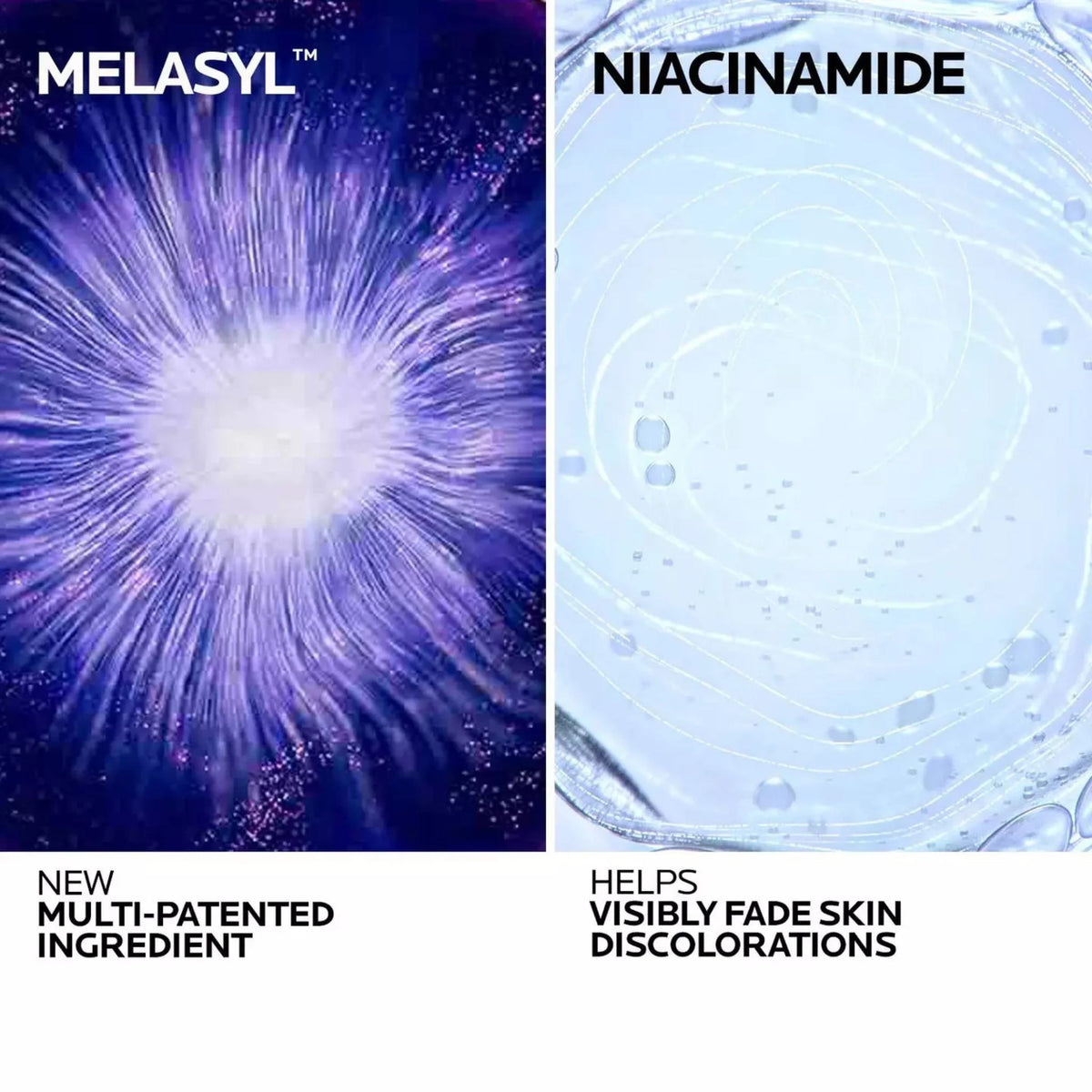 Refect Beauty La Roche-Posay Mela B3 Gel Cleanser highlighting Melasyl and Niacinamide ingredients for dark spot fading