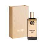 Refect Beauty Memo Paris French Leather Eau de Parfum bottle with its matching tan presentation box.