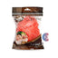 Refect Beauty Migo's set of three red nylon mesh bath loofahs for gentle skin exfoliation and cleansing