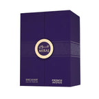 Refect Beauty French Avenue Miraj Exclusif eau de parfum in a deep purple rectangular box with gold circular logo