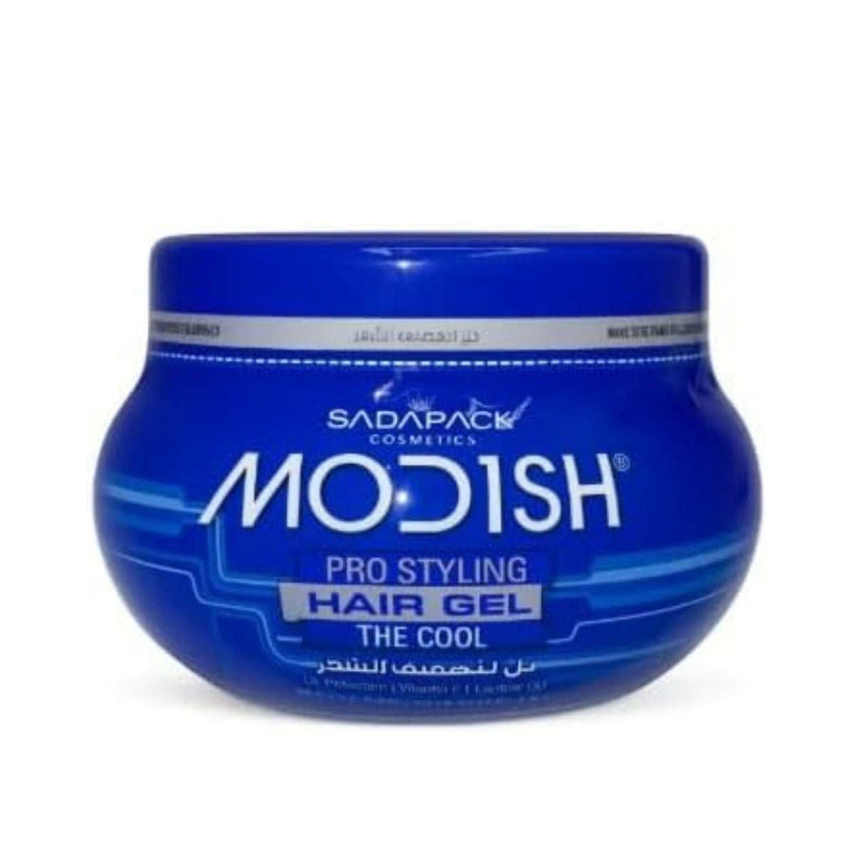 Refect Beauty MODISH blue hair styling gel in a round plastic jar for strong hold and glossy finish
