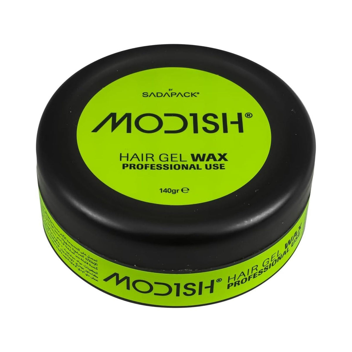 Refect Beauty Modish Hair Gel Wax in a black and lime green 140g container for professional hair styling