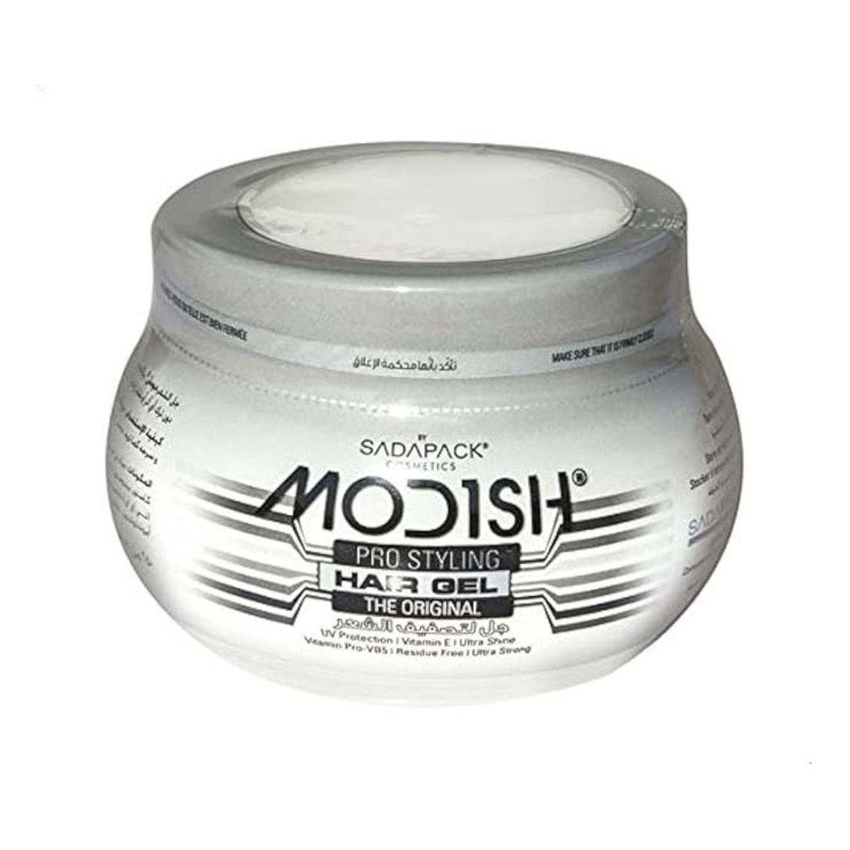 Refect Beauty MODISH Gel Original Grey hair styling gel in a round white container for strong hold and natural shine.