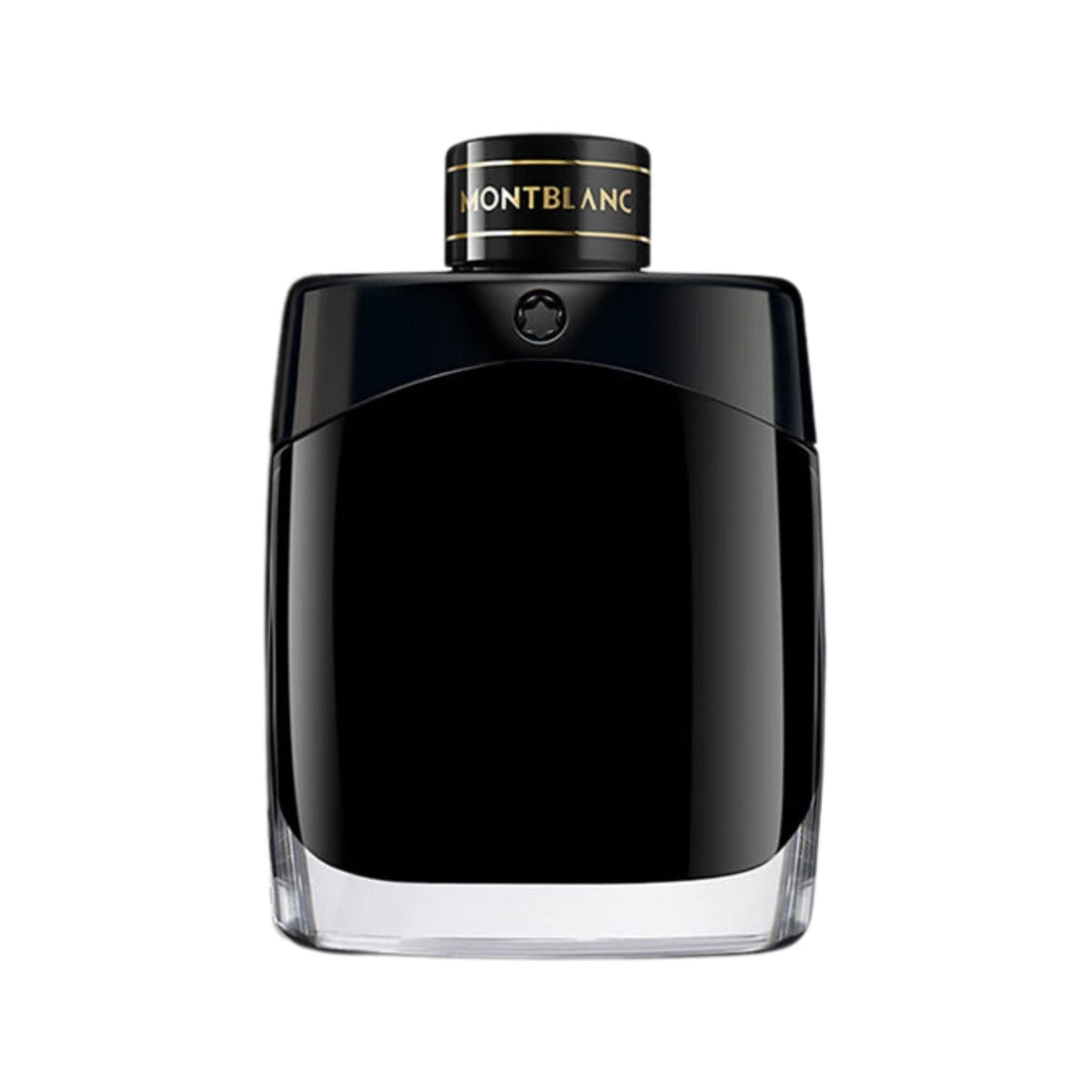 Refect Beauty Mont Blanc Legend Eau de Parfum in a sleek black glass bottle with gold accents for men
