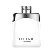 Refect Beauty Mont Blanc Legend Spirit Eau de Toilette in a sleek white bottle with a silver cap for men