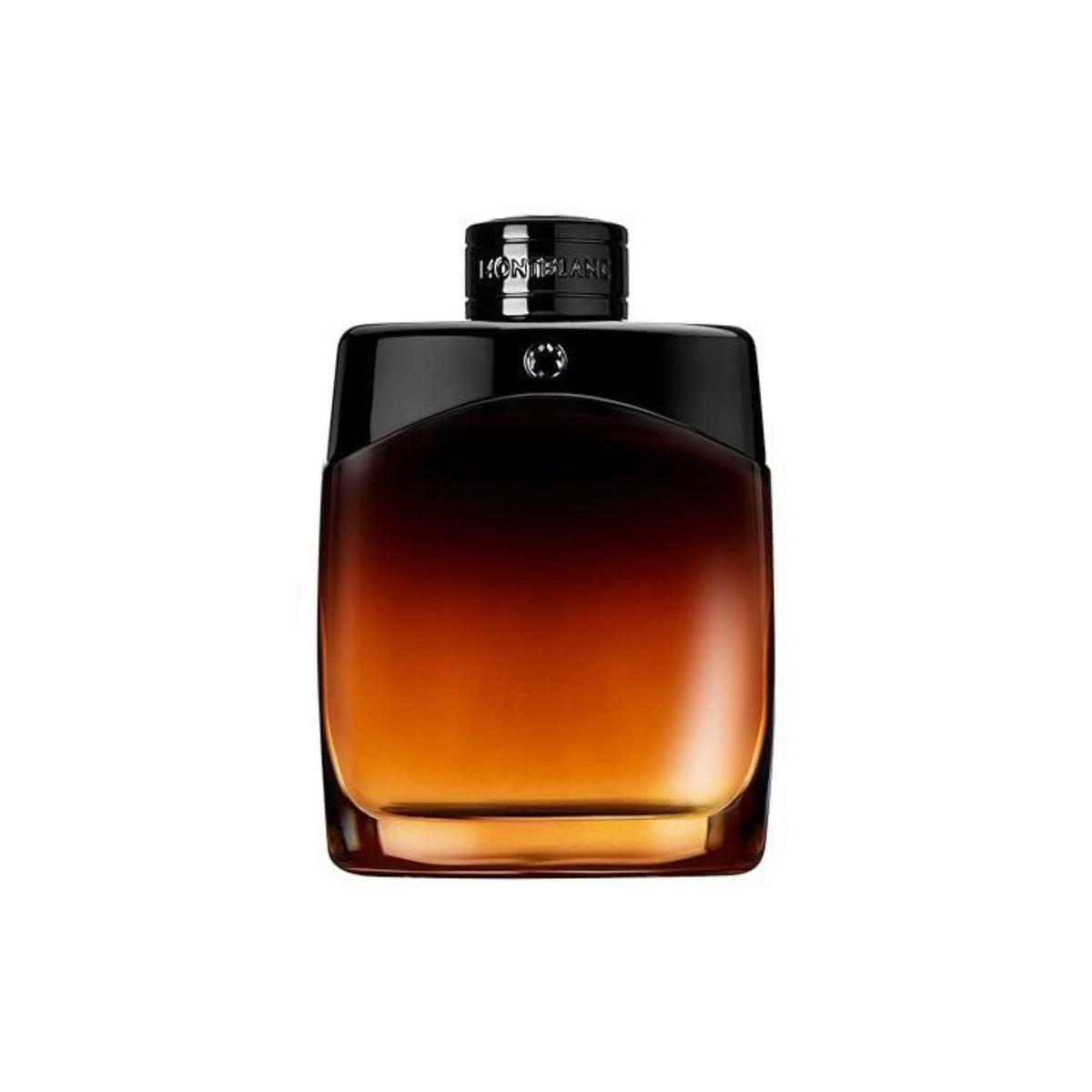 Refect Beauty Montblanc Legend Night Eau de Parfum in a sleek black and amber glass bottle for men.