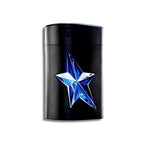 Refect Beauty Mugler A*Men refillable eau de toilette bottle featuring a black finish and a prominent blue star emblem