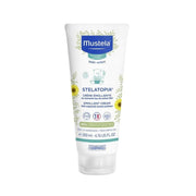 Refect Beauty Mustela Stelatopia Emollient Cream for eczema-prone skin in a 200ml white squeeze tube with floral design
