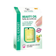 Refect Beauty Nail Expert Beauty Oil for nails and cuticles in a white and green box with botanical oil illustrations