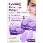 Refect Beauty Nambuzin No.9 collagen under eye patches for reducing puffiness and dark circles on a model