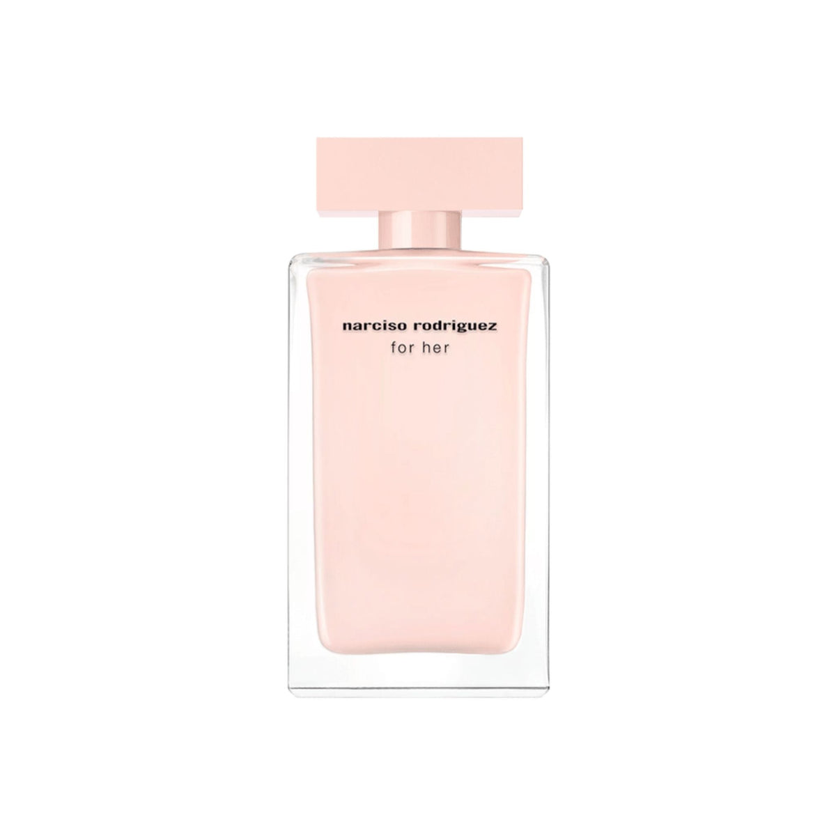 Refect Beauty Narciso Rodriguez For Her eau de parfum in a minimalist soft pink lacquered glass bottle