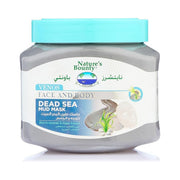 Refect Beauty Nature's Bounty Venos Dead Sea mud mask in a grey jar with a light blue lid for face and body care.