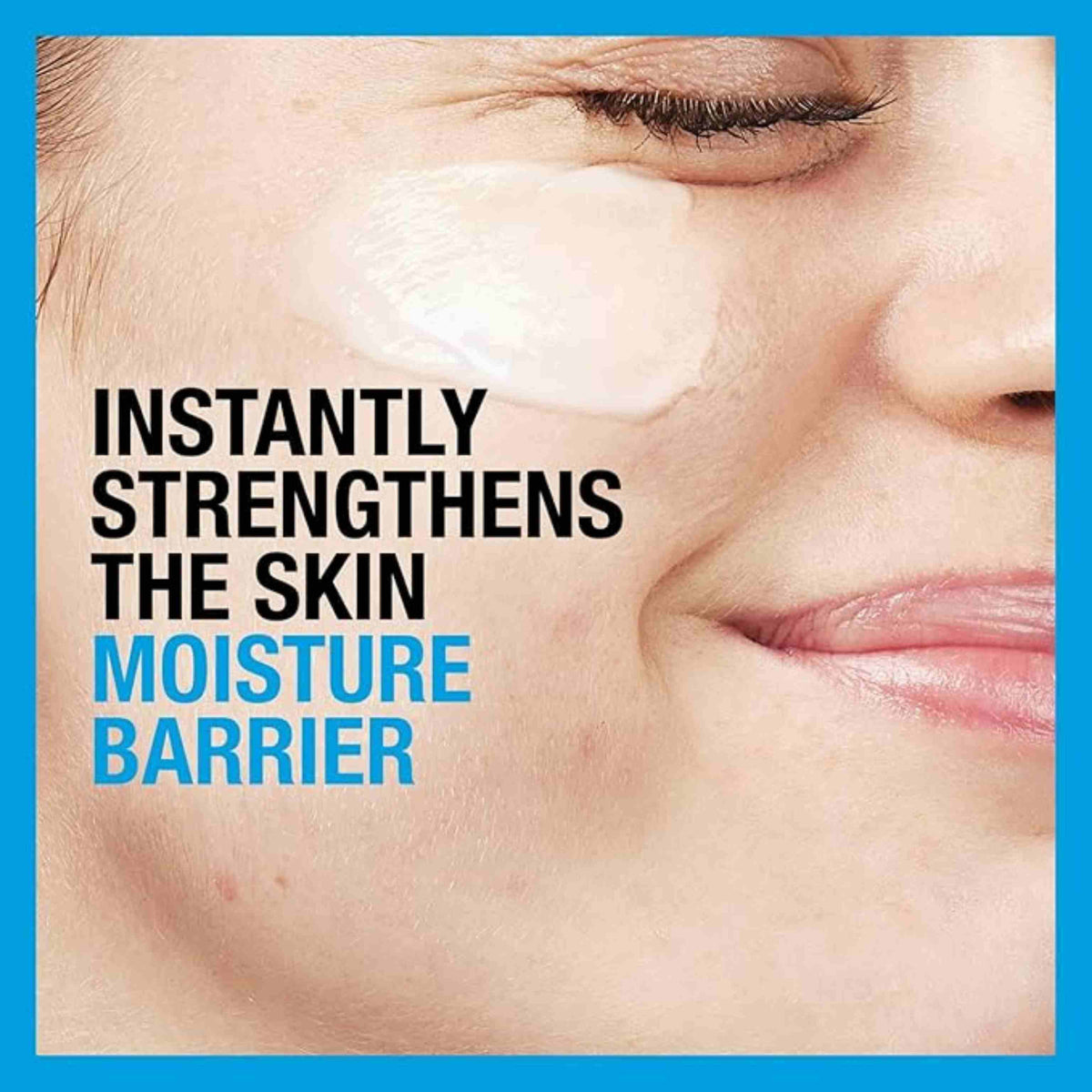 Refect Beauty Neutrogena Hydro Boost eye cream applied to a woman's cheek to show hydrating, skin-strengthening effect
