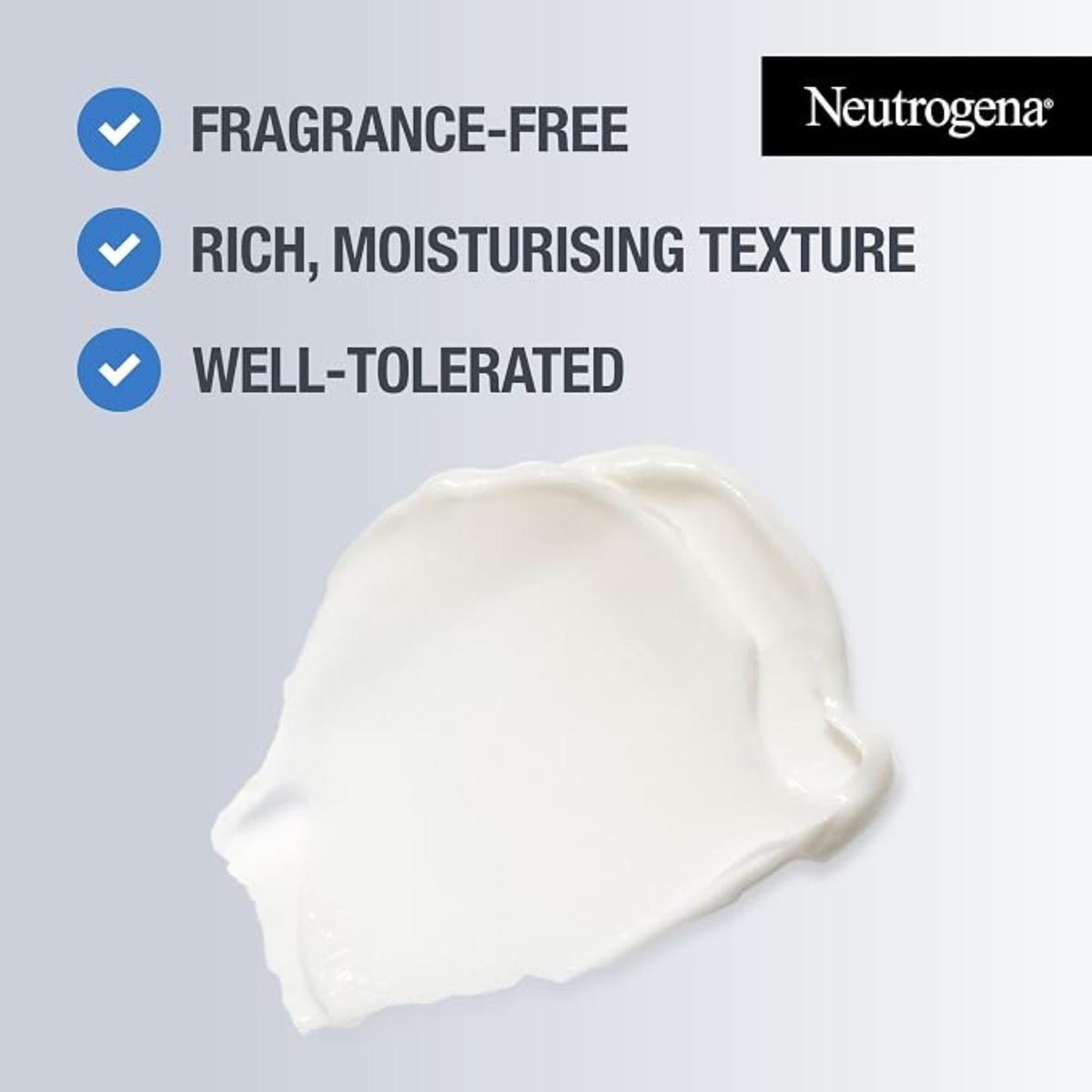 Refect Beauty Neutrogena Retinol Boost+ Intense Care Cream showing a rich white moisturizing cream texture