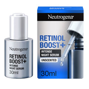 Refect Beauty Neutrogena Retinol Boost+ Intense Night Serum bottle and packaging box for anti-aging skincare.