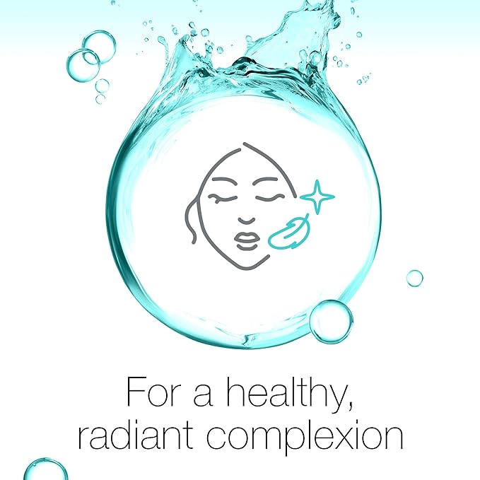 Refect Beauty Neutrogena Skin Detox Cooling Scrub graphic featuring a water splash and a radiant face icon