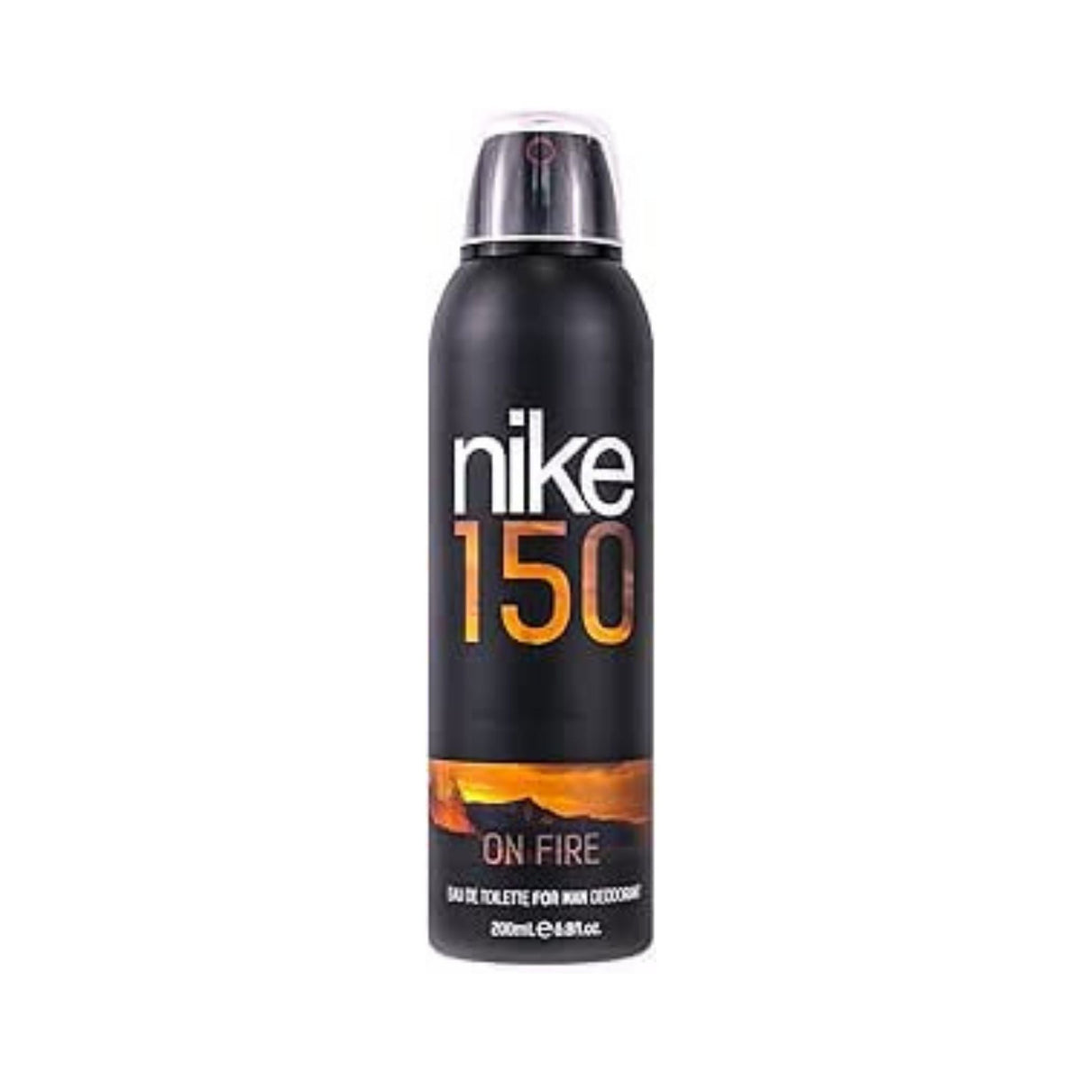 Refect Beauty Nike On Fire 150 24H deodorant spray for men in a black aerosol can with orange fire graphic