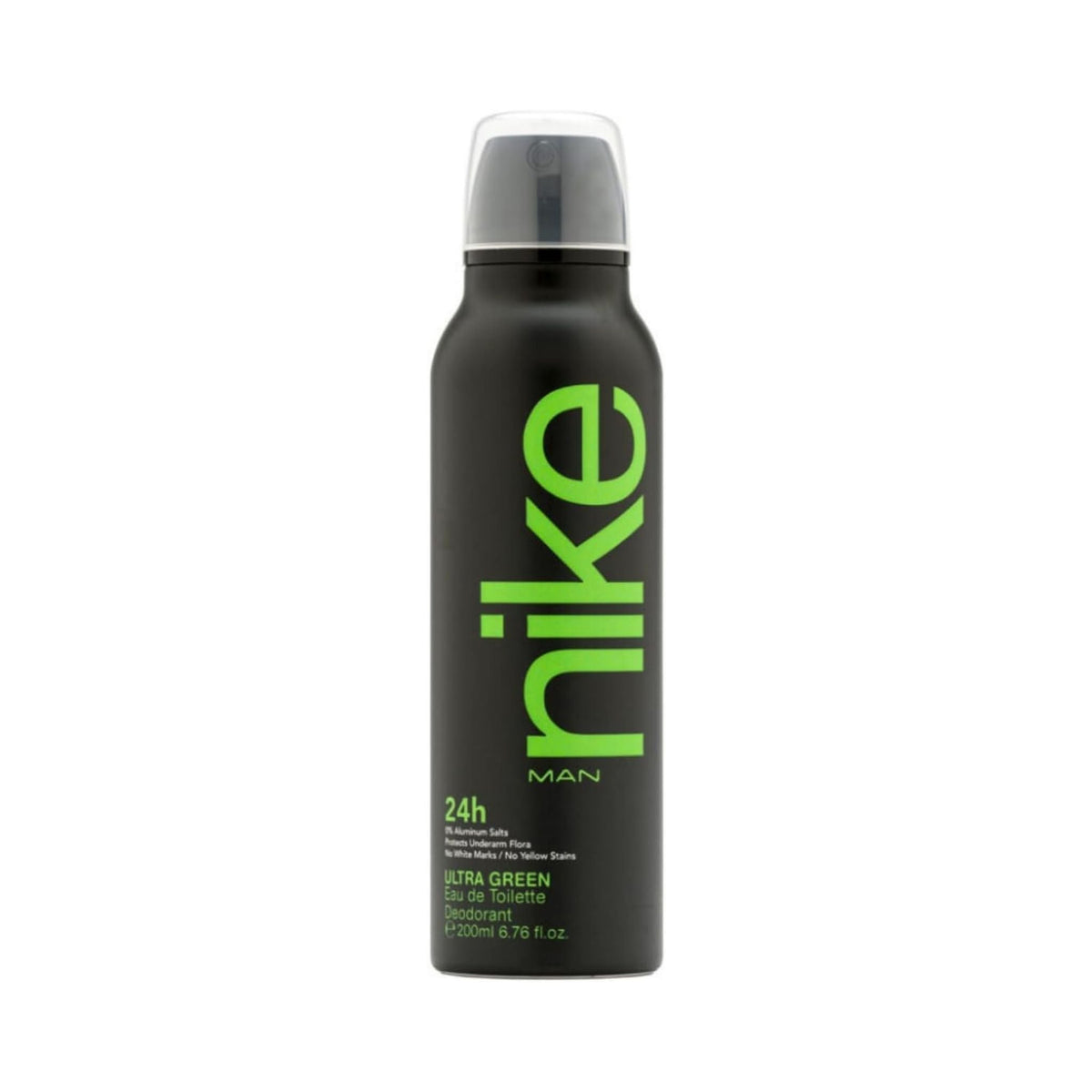 Refect Beauty Nike Ultra Green Man deodorant spray in a black 200ml aerosol can with bright green branding