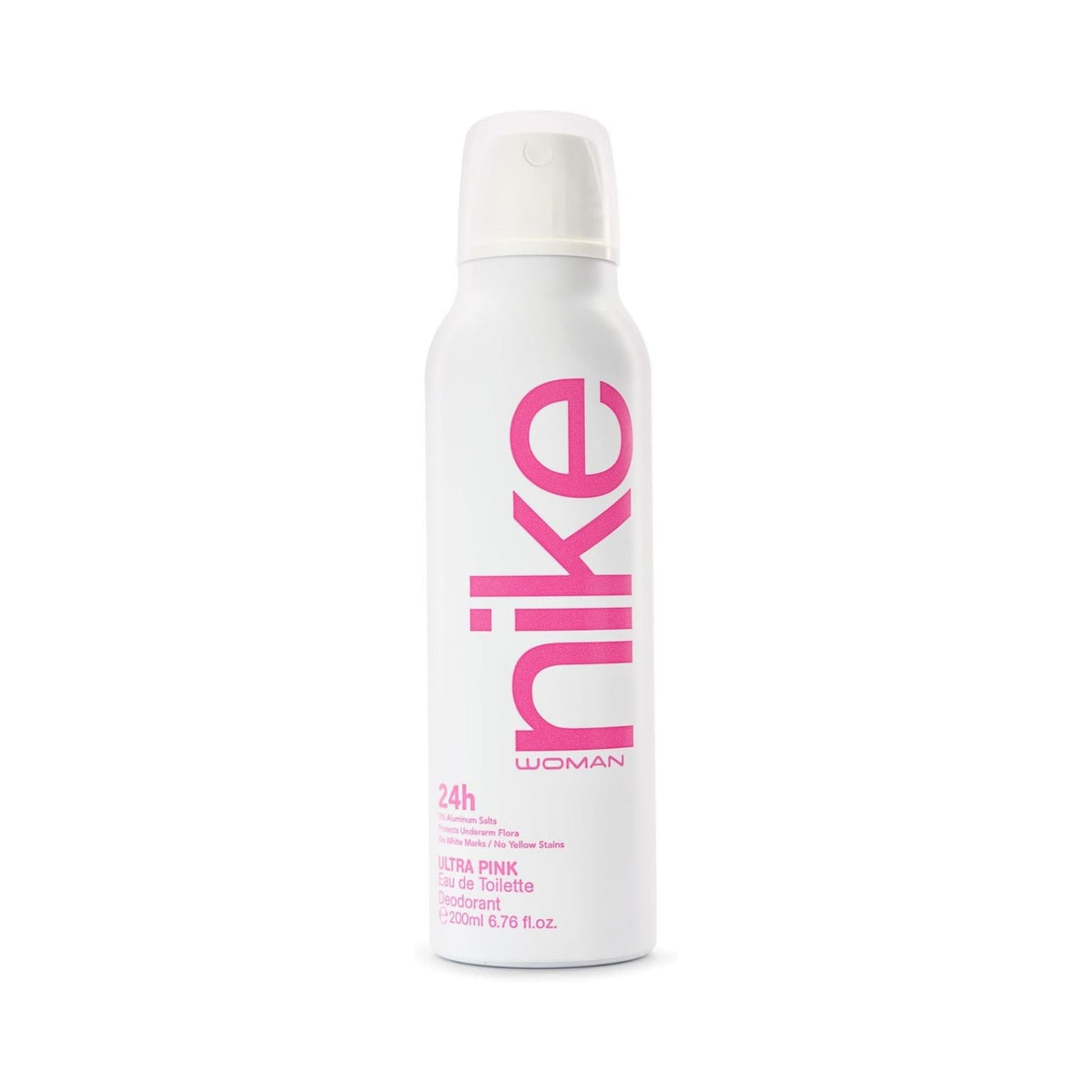 Refect Beauty Nike Ultra Pink 24H deodorant spray for women in a white aerosol can with pink branding