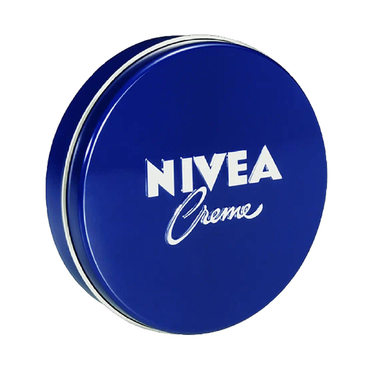 Refect Beauty Nivea Creme moisturizing cream in its iconic round blue metal tin for face, hands, and body care.
