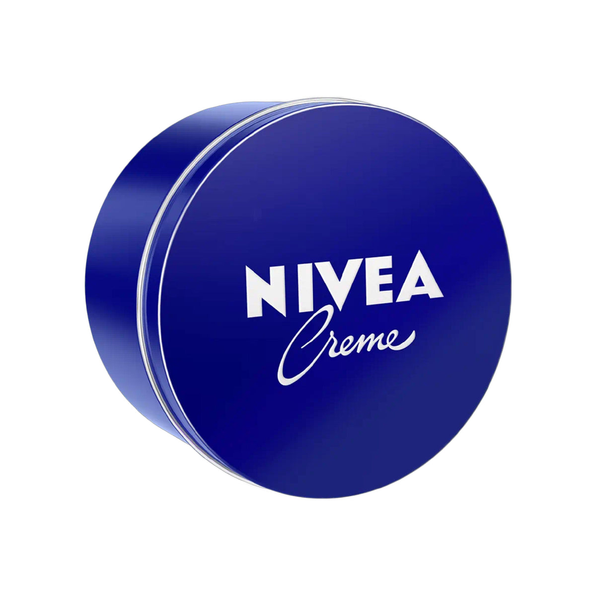 Refect Beauty Nivea Creme moisturizing cream in a classic blue round metal tin for face, hands, and body hydration.