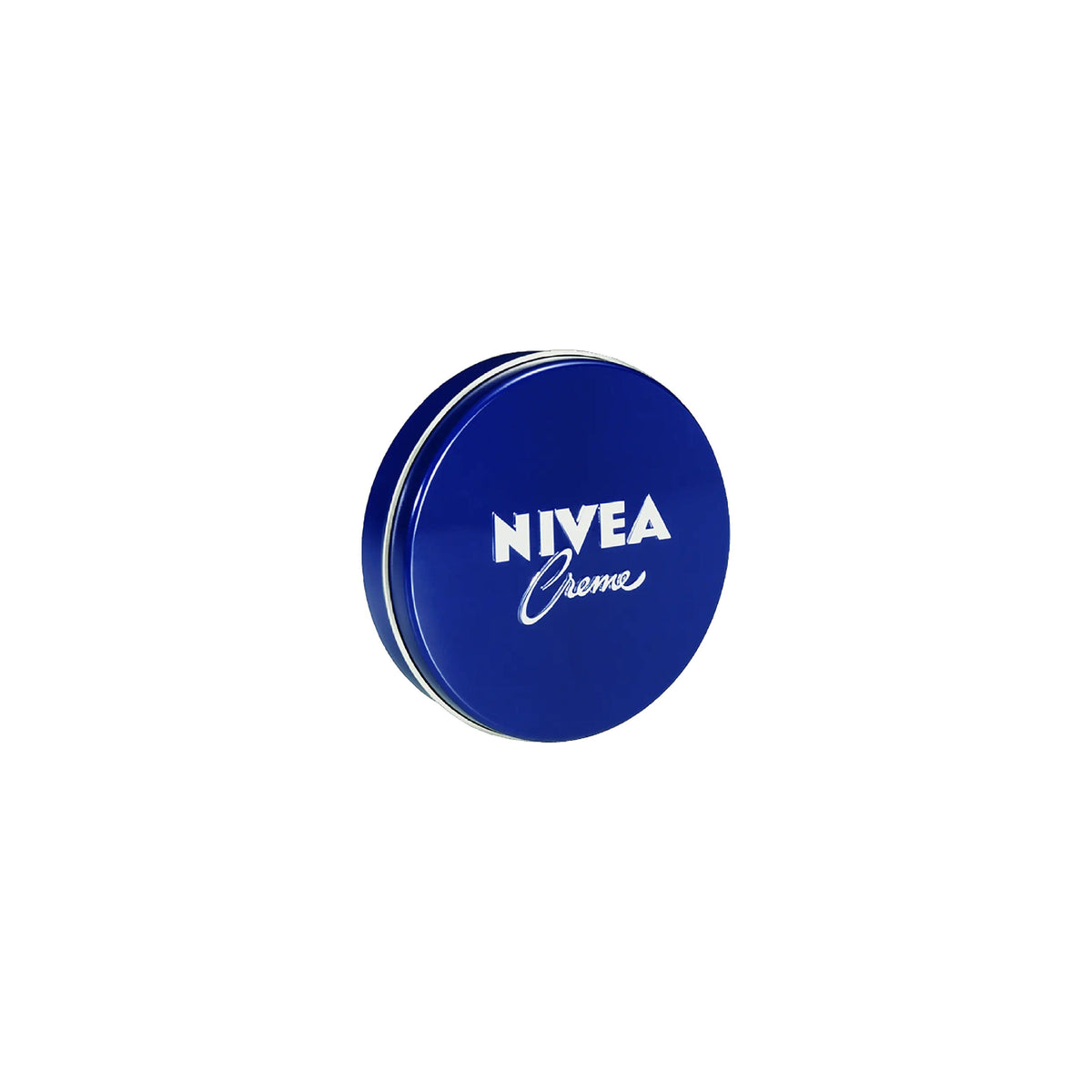 Refect Beauty Nivea Creme moisturizing cream in a classic blue round metal tin for face, hands, and body hydration.