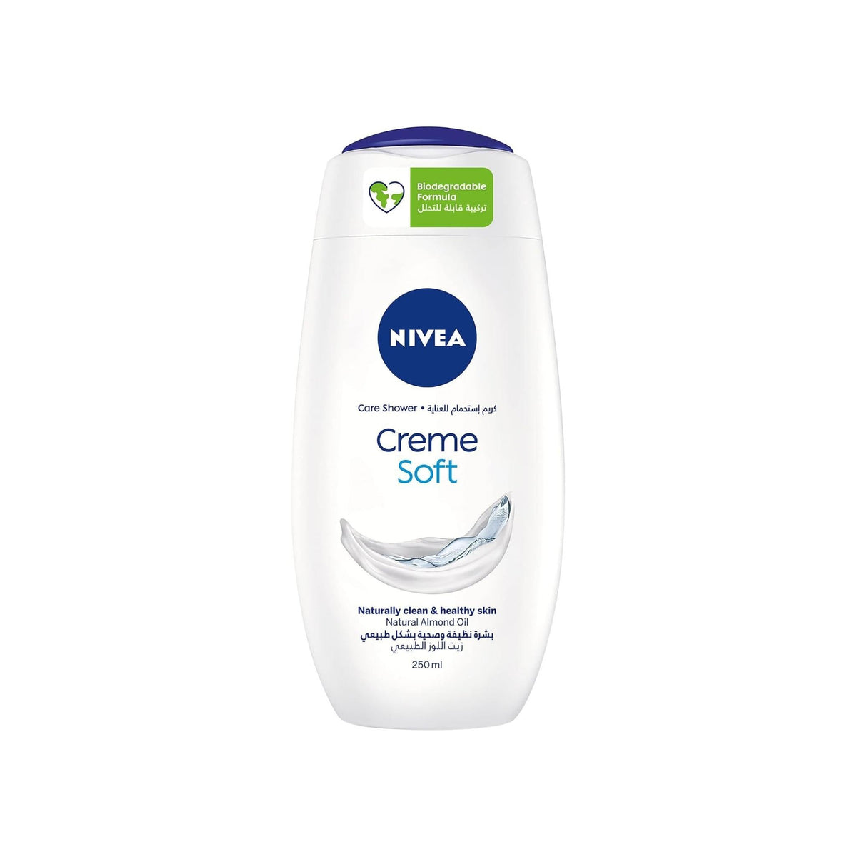 Refect Beauty Nivea Creme Soft shower cream bottle with almond oil for nourishing and moisturizing skin care