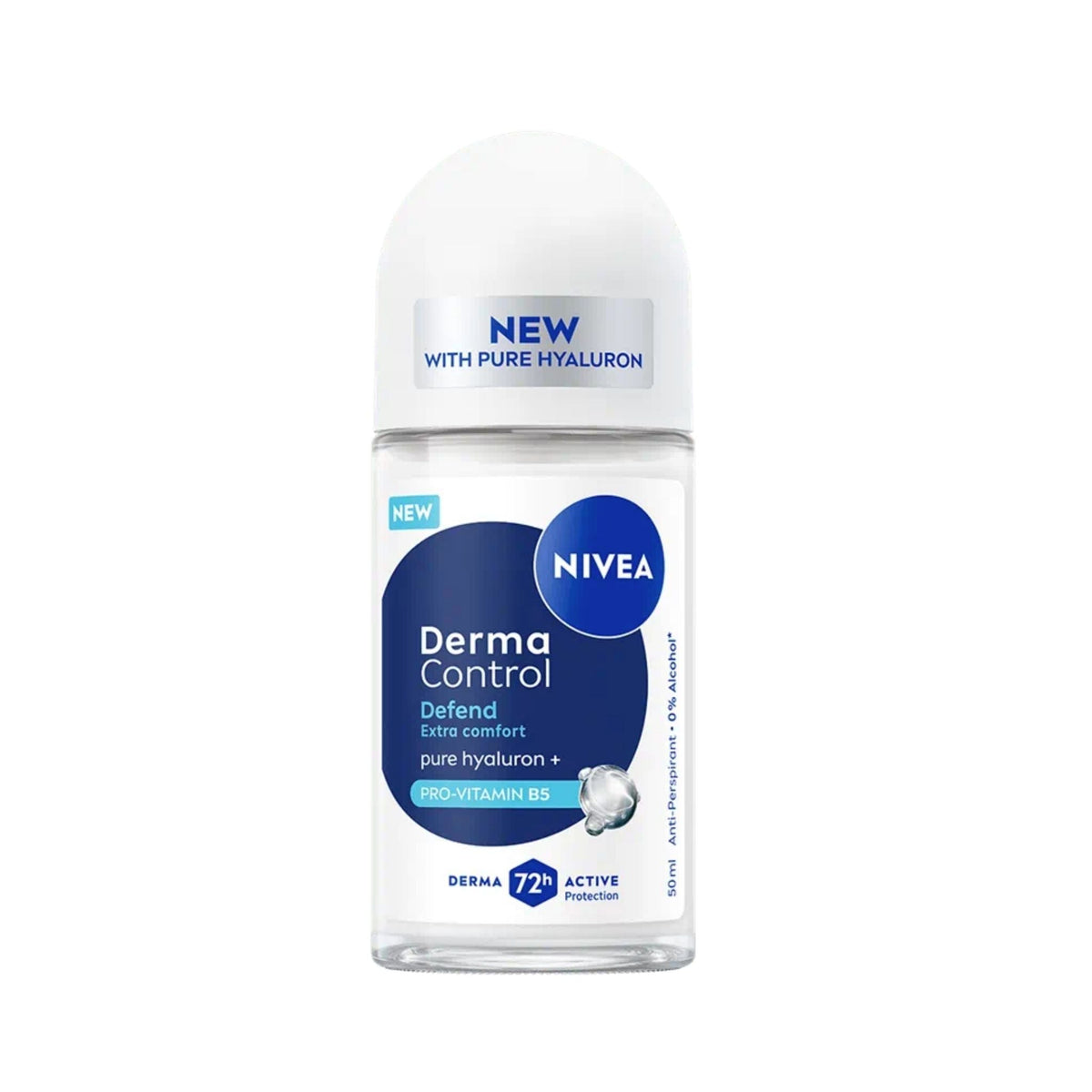 Refect Beauty Nivea Derma Control Defend Extra Comfort roll-on deodorant for sensitive skin with hyaluron and B5