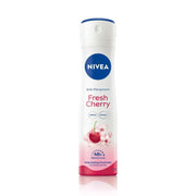 Refect Beauty Nivea Fresh Cherry anti-perspirant deodorant spray for women with a sweet cherry fragrance